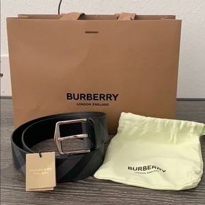 Burberry London Check Leather Belt